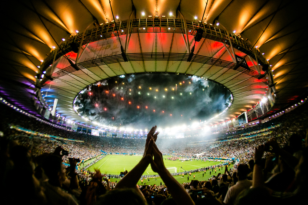 Estádio de futebol durante Copa 2014